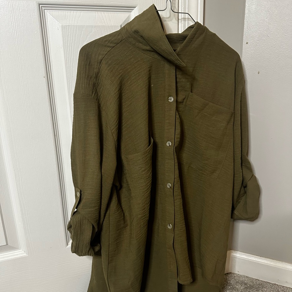 JLUXLABEL Olive Green Sweater